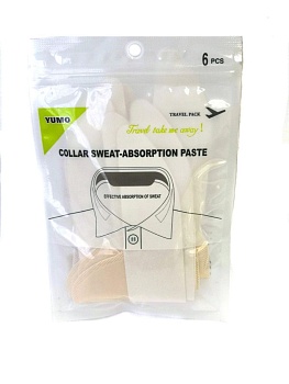 Дорожный набор подворотничков Collar Sweat-Absorption Paste, 6 шт