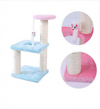 00013950 Трёхъярусный игровой комплекс-когтеточка с мышкой