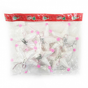 Новогодняя звёздная гирлянда из пенопласта и мишуры Merry Christmas, 110 см