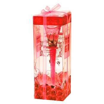 00036904 Гелевая свеча в подарочной упаковке Бокал, 25 см