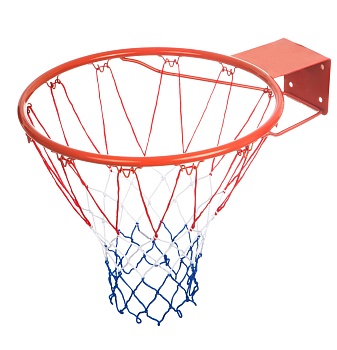 Усиленное баскетбольное кольцо с сеткой, 48 см