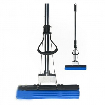 Швабра с насадкой ПВА и телескопической ручкой, 118х27 см