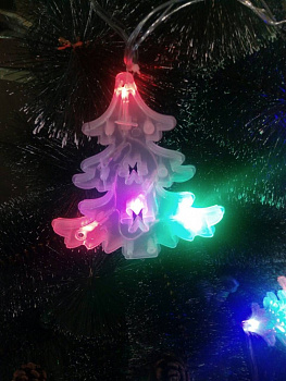 Светодиодная гирлянда с LED подсветкой Ёлочка