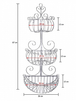 00021935 Полка настенная*