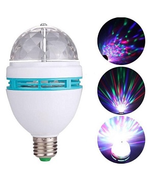 Светодиодная лампа диско-шар Led Full Color Rotating Lamp