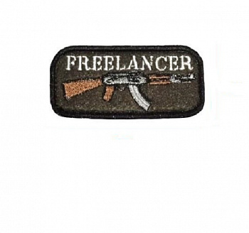 Нашивка на липучке Freelancer, 7.5х4 см