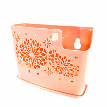 00006842 Подставка для сушки столовых приборов на 3 секции с цветочным узором