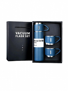 00058896 Двухслойный термос из нержавеющей стали, 500 мл с кружками 3 шт. 00058896 Двухслойный термос из нержавеющей стали, 500 мл с кружками 3 шт.