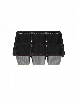 Кассета рассадная на 6 ячеек, 155 мл, 5 шт в комплекте