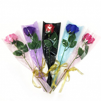 00013200 Роза из парфюмированного мыла Soap Flower, 39 см