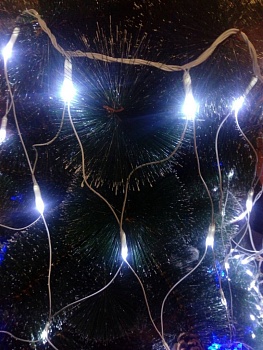 Светодиодная гирлянда Сетка с LED подсветкой Звезда, 3х0.5 м
