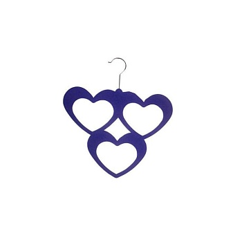Вешалка с велюровым покрытием ТРИ СЕРДЦА