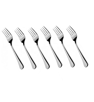 Набор столовых вилок без узора, 6 шт