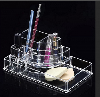 Подставка для косметики Cosmetic Organizer 8006, 8 ячеек, 17х9,2х6,5 см