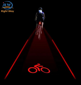 Велосипедный светодиодный стоп-сигнал с проекцией Велосипедный светодиодный стоп-сигнал с проекцией