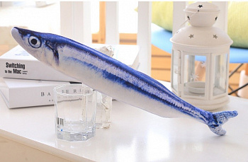 00021786 Мягкая игрушка-антистресс для кошек Сельдь