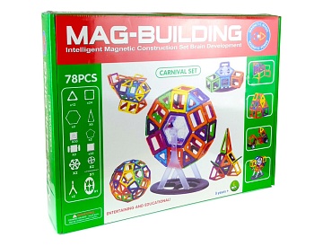 Магнитный конструктор Mag-Building 78 деталей арт.78pcs