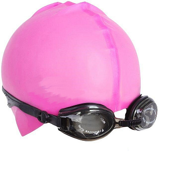 Набор для плавания SILICONE SWIM CAP (очки и шапочка)