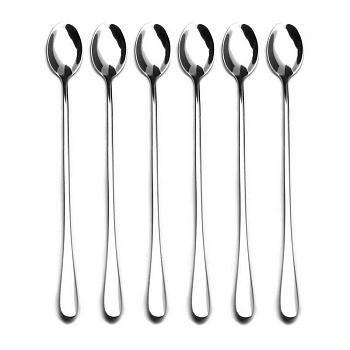 Набор ложек для кофе с удлинённой ручкой, 6 шт Набор ложек для кофе с удлинённой ручкой, 6 шт