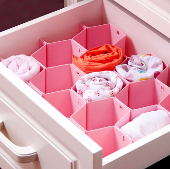 00052316 Ячейки для хранения одежды Соты, 8 шт