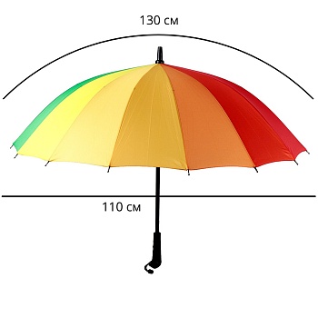 Зонт-трость Радуга 85 см