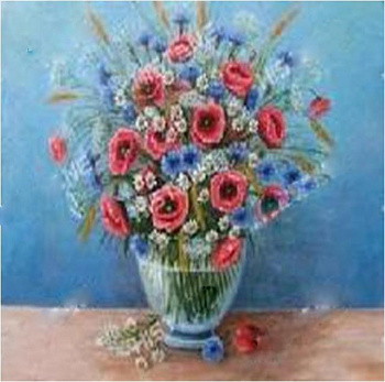 Алмазная мозаика картина стразами Букет полевых цветов, 30х40 см Алмазная мозаика картина стразами Букет полевых цветов, 30х40 см