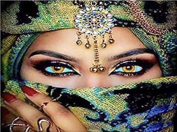 Алмазная мозаика картина стразами Восточная девушка, 40х50 см