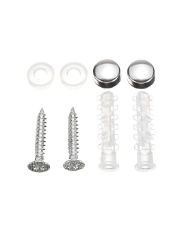 Настенная хромированная планка с тремя крючками