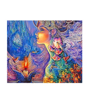Алмазная мозаика картина стразами Мифическая девушка, 50х65 см