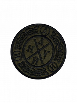 00047131 Нашивка на липучке Идинах, 8 см