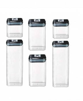 Набор вакуумных пищевых контейнеров, 6 шт