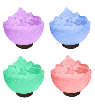 Солевая лампа Огненная чаша USB Himalayan Salt Lamp USB Fire Bowl