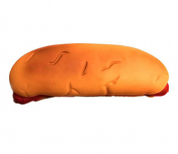 Виниловая игрушка-пищалка для собак Большой Хот-Дог, 23 см