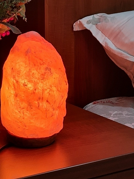 Солевая лампа Скала 2-3 кг розово-оранжевая Himalayan Salt Lamp