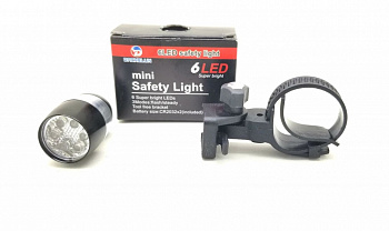 00016558 Мини-фонарь для велосипеда Mini Safety Light Dachelun 6 LED