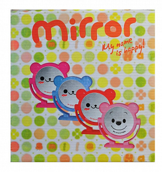 00012778 Круглое настольное двустороннее зеркало с ушками Mirror, 15 см