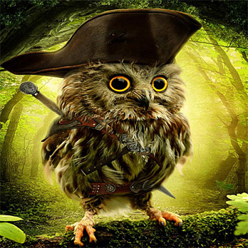 Алмазная мозаика картина стразами Сова в треуголке, 30х30 см Алмазная мозаика картина стразами Сова в треуголке, 30х30 см