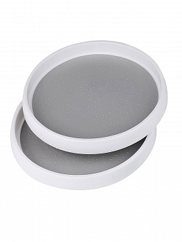 Вращающийся лоток для специй и приправ, 2 яруса