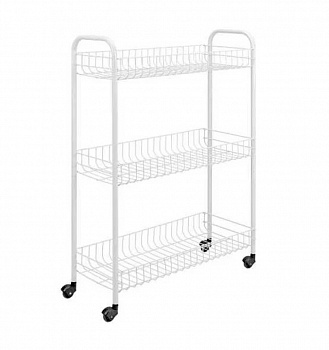 Трёхуровневая этажерка на колёсиках Collect Rack,36х24х63 см Трёхуровневая этажерка на колёсиках Collect Rack,36х24х63 см