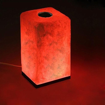 Солевая аромалампа Прямоугольник Himalayan Salt Lamp Retangular 4x4x6 inch Aroma P/O