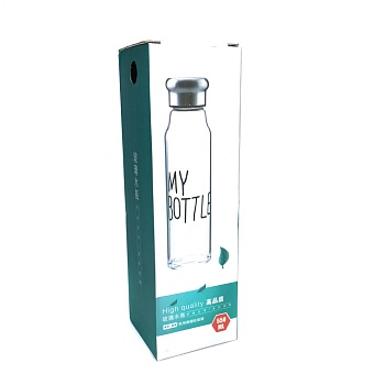Стеклянная бутылка в чехле MY BOTTLE, 550 мл
