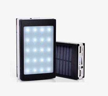 Power Bank с солнечной батареей, 20 000 mAh Power Bank с солнечной батареей, 20 000 mAh