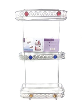 Трёхъярусная настенная полка SHOWER CADDY, 29х12,5х57 см