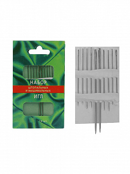 Набор штопальных и вышивальных игл, 10 шт
