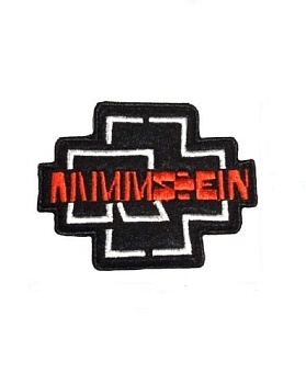 Нашивка на липучке Rammstein, 8х7 см