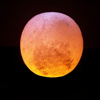 Солевая лампа Сфера 15 см на резиновых ножках Himalayan Salt Lamp Globe 6 inch rubber feet