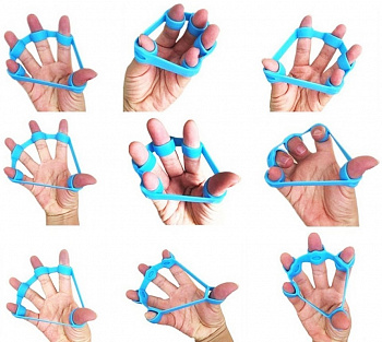 00017030 Силиконовый тренажер для пальцев рук, 3 шт