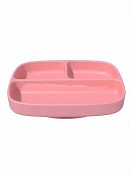 00022838 Силиконовая тарелка с вакуумным основанием, прямоугольная