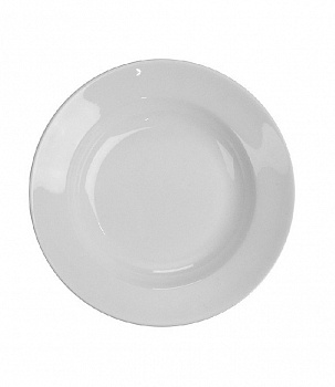 Круглая обеденная тарелка с углублением, 24.5 см