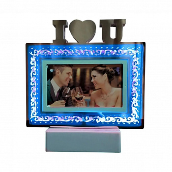 00020131 Фоторамка для фото с подсветкой, 13х9